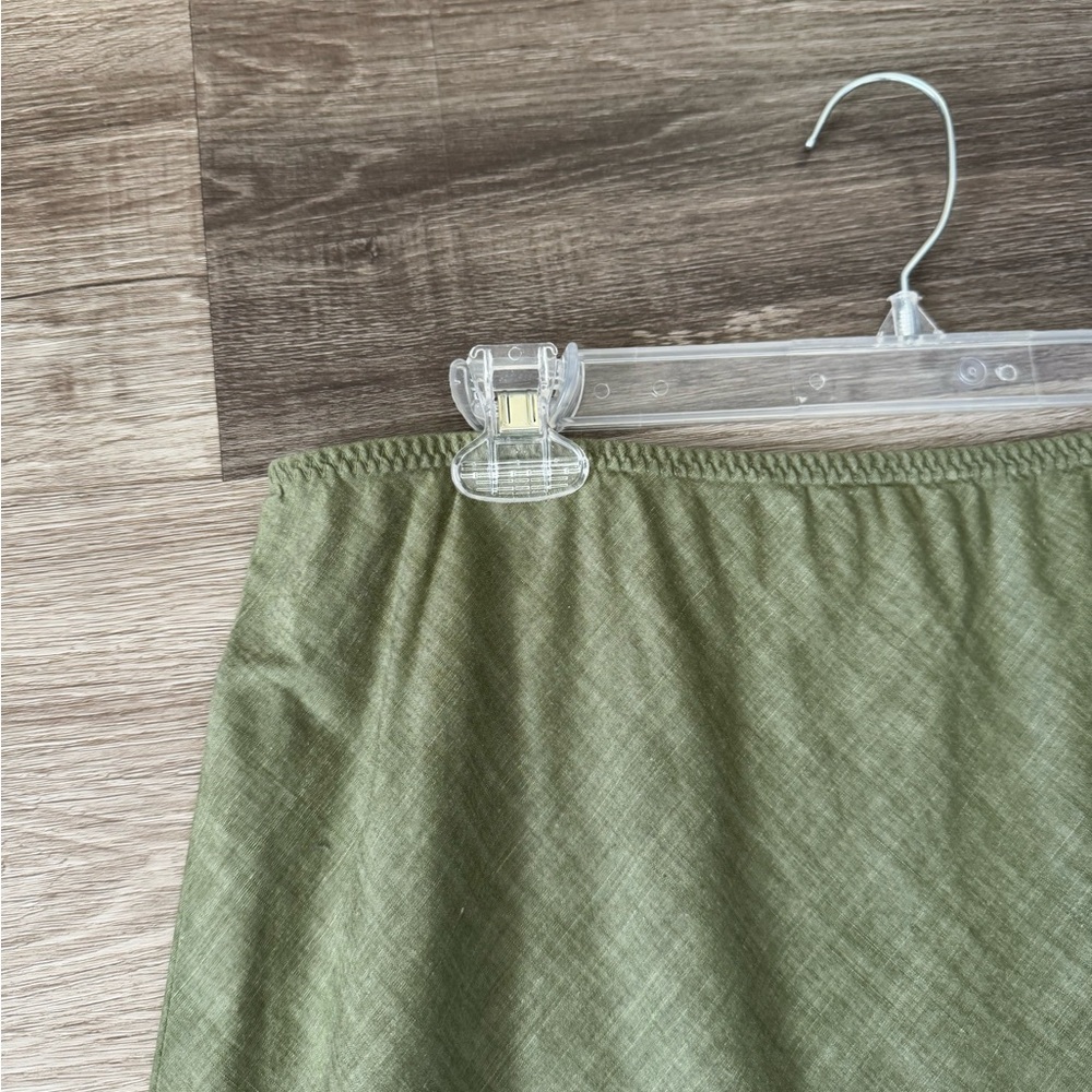 Banana Republic cotton pleated hem skirt 14 - Picture 4 of 5